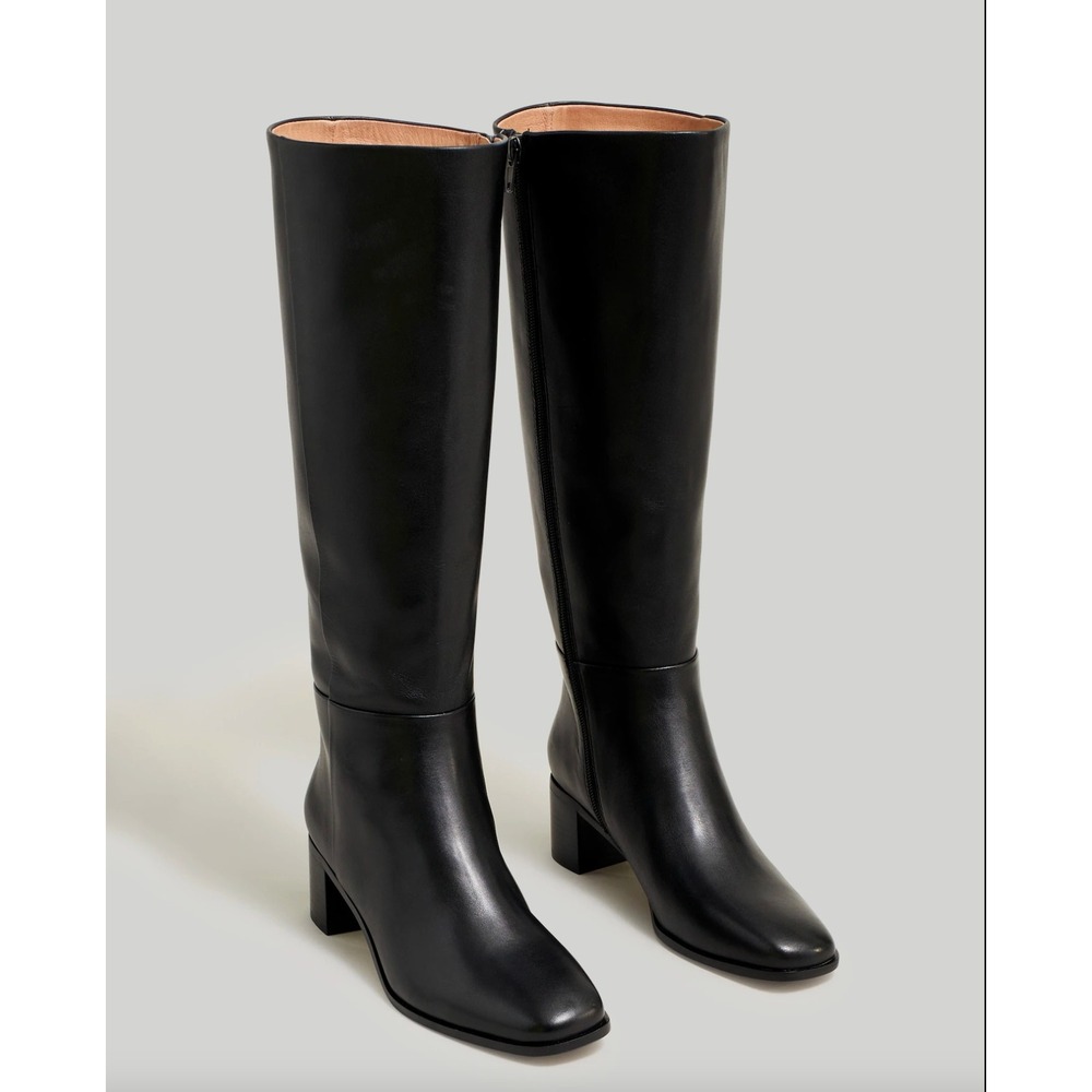 Madewell The Monterey Tall Boot in Extended Calf in Black sz 9